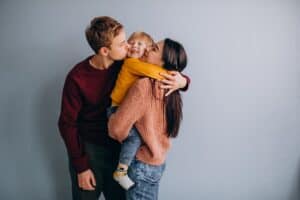 Família com criança autista