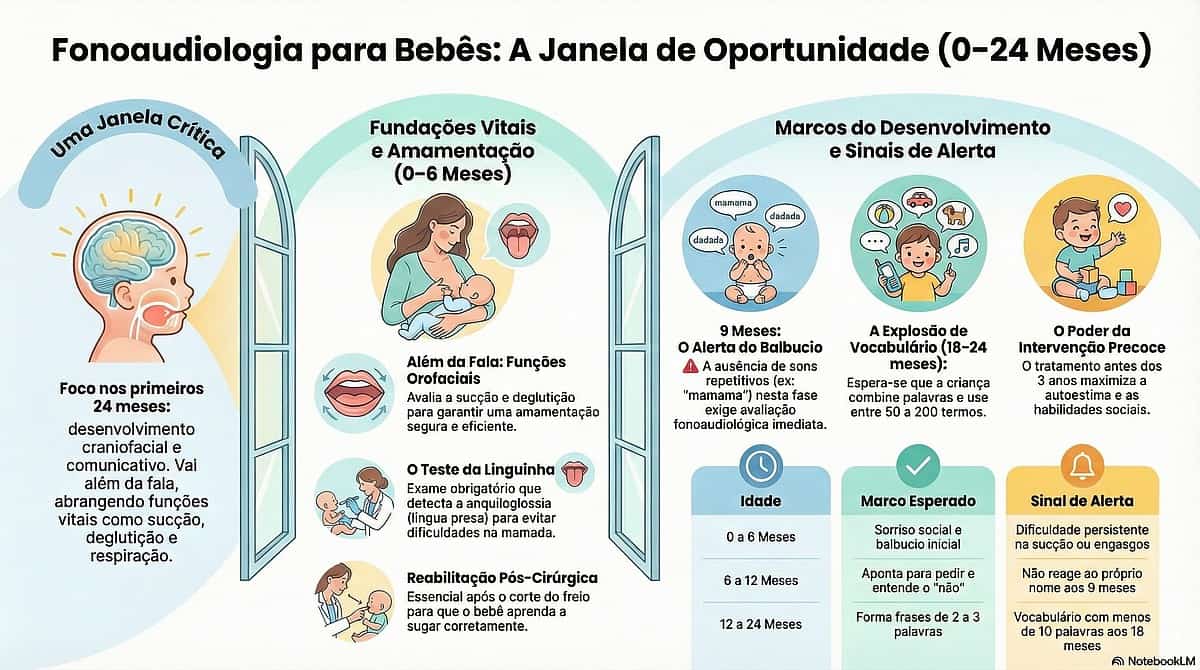 Fonoaudiologia para bebês - Infográfico