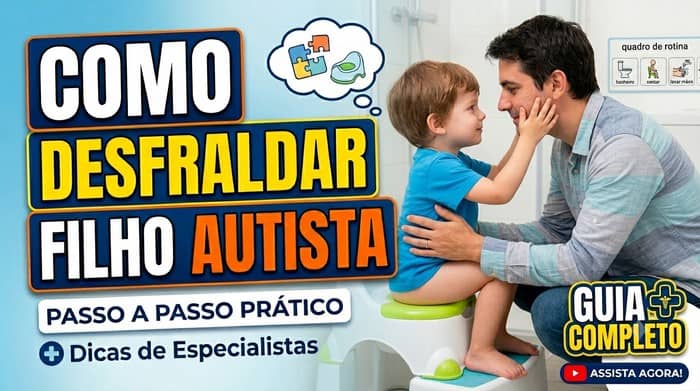 Assista no Youtube "Como desfraldar filho autista" Como desfraldar filho autista